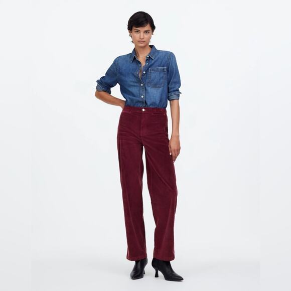 Madewell The Emmett Wide-Leg Pant in Corduroy - Picture 1 of 5